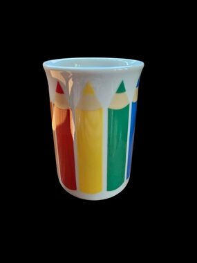 Vintage Waldershof Bavaria Porcelain Pencil Holder - Mid-Century German China